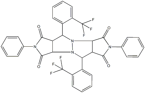 485829-07-0 2,7-diphenyl-5,10-bis[2-(trifluoromethyl)phenyl]tetrahydropyrrolo[3,4-c]pyrrolo[3',4':4,5]pyrazolo[1,2-a]pyrazole-1,3,6,8(2H,3aH,5H,7H)-tetrone