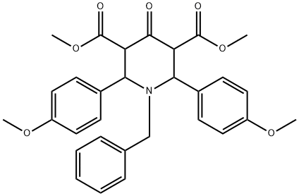 485830-34-0 dimethyl 1-benzyl-2,6-bis(4-methoxyphenyl)-4-oxo-3,5-piperidinedicarboxylate