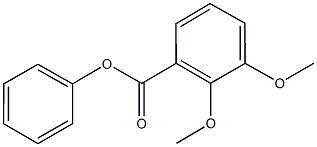 phenyl 2,3-dimethoxybenzoate Struktur