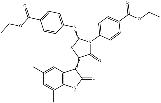 486441-99-0 ethyl [(4-chlorophenyl)imino]-5-(3-hydroxybenzylidene)-3-methyl-1,3-thiazolidin-4-one