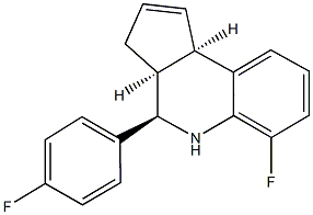 6-fluoro-4-(4-fluorophenyl)-3a,4,5,9b-tetrahydro-3H-cyclopenta[c]quinoline Structure