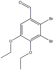 2,3-dibromo-4,5-diethoxybenzaldehyde Structure