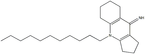 4-undecyl-1,2,3,4,5,6,7,8-octahydro-9H-cyclopenta[b]quinolin-9-imine Struktur