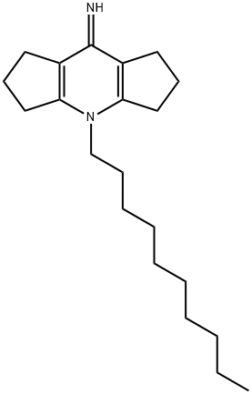 4-decyl-2,3,4,5,6,7-hexahydrodicyclopenta[b,e]pyridin-8(1H)-imine Struktur