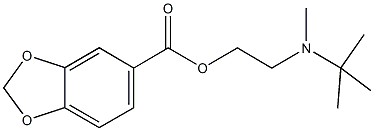 2-[tert-butyl(methyl)amino]ethyl 1,3-benzodioxole-5-carboxylate 结构式
