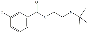 2-[tert-butyl(methyl)amino]ethyl 3-methoxybenzoate Structure