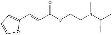 2-[isopropyl(methyl)amino]ethyl 3-(2-furyl)acrylate Structure