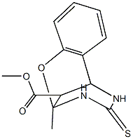 methyl 9-methyl-11-thioxo-8-oxa-10,12-diazatricyclo[7.3.1.0~2,7~]trideca-2,4,6-triene-13-carboxylate Struktur