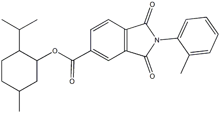 488785-96-2 2-isopropyl-5-methylcyclohexyl 2-(2-methylphenyl)-1,3-dioxo-5-isoindolinecarboxylate