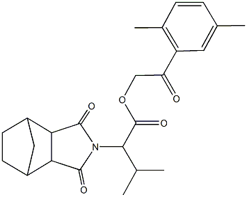 488786-37-4 2-(2,5-dimethylphenyl)-2-oxoethyl 2-(3,5-dioxo-4-azatricyclo[5.2.1.0~2,6~]dec-4-yl)-3-methylbutanoate