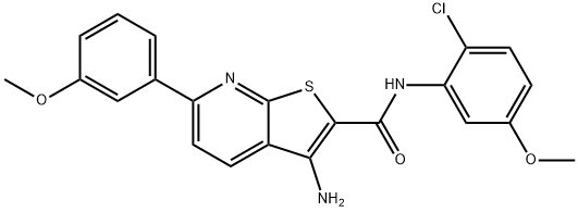 488803-83-4 3-amino-N-(2-chloro-5-methoxyphenyl)-6-(3-methoxyphenyl)thieno[2,3-b]pyridine-2-carboxamide