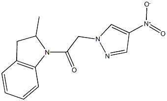 488822-67-9 1-({4-nitro-1H-pyrazol-1-yl}acetyl)-2-methylindoline