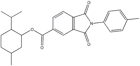 2-isopropyl-5-methylcyclohexyl 2-(4-methylphenyl)-1,3-dioxo-5-isoindolinecarboxylate|