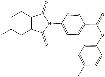 488832-16-2 4-methylphenyl 4-(5-methyl-1,3-dioxooctahydro-2H-isoindol-2-yl)benzoate