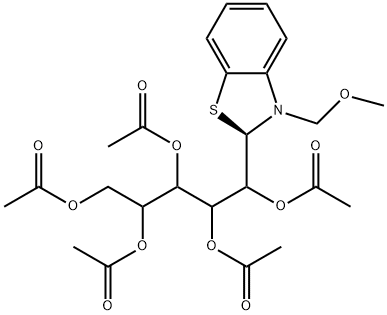 1,2,3,4,5-penta-O-acetyl-1-C-[3-(methoxymethyl)-2,3-dihydro-1,3-benzothiazol-2-yl]pentitol|