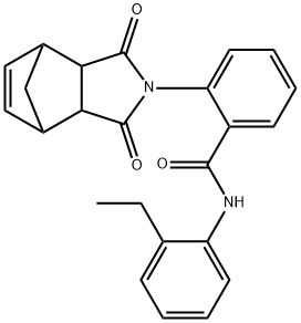 2-(3,5-dioxo-4-azatricyclo[5.2.1.0~2,6~]dec-8-en-4-yl)-N-(2-ethylphenyl)benzamide|