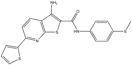 3-amino-N-[4-(methylsulfanyl)phenyl]-6-thien-2-ylthieno[2,3-b]pyridine-2-carboxamide