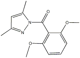 489406-81-7 1-(2,6-dimethoxybenzoyl)-3,5-dimethyl-1H-pyrazole