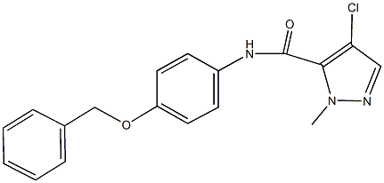489406-96-4 N-[4-(benzyloxy)phenyl]-4-chloro-1-methyl-1H-pyrazole-5-carboxamide