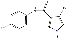 489407-11-6 4-bromo-N-(4-fluorophenyl)-1-methyl-1H-pyrazole-3-carboxamide