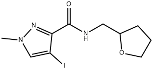 4-iodo-1-methyl-N-(tetrahydro-2-furanylmethyl)-1H-pyrazole-3-carboxamide Structure