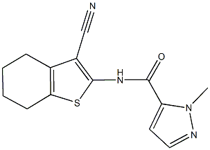 N-(3-cyano-4,5,6,7-tetrahydro-1-benzothiophen-2-yl)-1-methyl-1H-pyrazole-5-carboxamide Structure