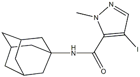 N-(1-adamantyl)-4-iodo-1-methyl-1H-pyrazole-5-carboxamide Structure