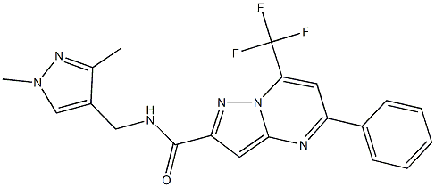 489410-48-2 N-[(1,3-dimethyl-1H-pyrazol-4-yl)methyl]-5-phenyl-7-(trifluoromethyl)pyrazolo[1,5-a]pyrimidine-2-carboxamide