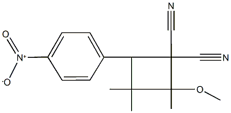 4-{4-nitrophenyl}-2-methoxy-2,3,3-trimethyl-1,1-cyclobutanedicarbonitrile