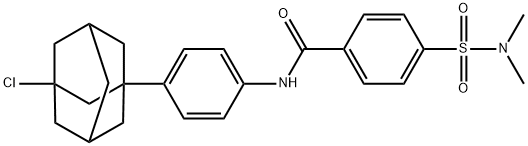 489455-40-5 N-[4-(3-chloro-1-adamantyl)phenyl]-4-[(dimethylamino)sulfonyl]benzamide