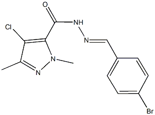 490013-65-5 N'-(4-bromobenzylidene)-4-chloro-1,3-dimethyl-1H-pyrazole-5-carbohydrazide