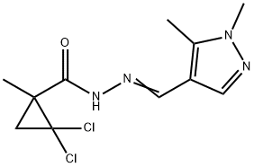 2,2-dichloro-N'-[(1,5-dimethyl-1H-pyrazol-4-yl)methylene]-1-methylcyclopropanecarbohydrazide,490014-32-9,结构式