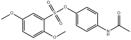 4-(acetylamino)phenyl 2,5-dimethoxybenzenesulfonate Structure