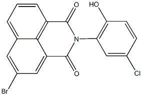 5-bromo-2-(5-chloro-2-hydroxyphenyl)-1H-benzo[de]isoquinoline-1,3(2H)-dione,491614-34-7,结构式
