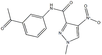 N-(3-acetylphenyl)-4-nitro-1-methyl-1H-pyrazole-3-carboxamide|