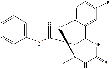 (9S)-4-bromo-9-methyl-N-phenyl-11-thioxo-8-oxa-10,12-diazatricyclo[7.3.1.0~2,7~]trideca-2,4,6-triene-13-carboxamide Struktur