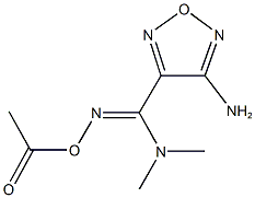 N'-(acetyloxy)-4-amino-N,N-dimethyl-1,2,5-oxadiazole-3-carboximidamide Struktur