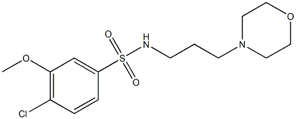 491870-42-9 4-chloro-3-methoxy-N-[3-(4-morpholinyl)propyl]benzenesulfonamide