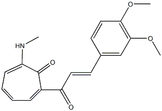 491871-11-5 2-[3-(3,4-dimethoxyphenyl)acryloyl]-7-(methylamino)-2,4,6-cycloheptatrien-1-one