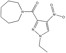 492424-38-1 1-({1-ethyl-4-nitro-1H-pyrazol-3-yl}carbonyl)azepane