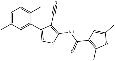 492433-81-5 N-[3-cyano-4-(2,5-dimethylphenyl)-2-thienyl]-2,5-dimethyl-3-furamide