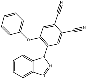 4-(1H-1,2,3-benzotriazol-1-yl)-5-phenoxyphthalonitrile Structure