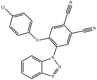 4-(1H-1,2,3-benzotriazol-1-yl)-5-(4-chlorophenoxy)phthalonitrile Structure