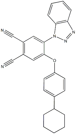 4-(1H-1,2,3-benzotriazol-1-yl)-5-(4-cyclohexylphenoxy)phthalonitrile Struktur