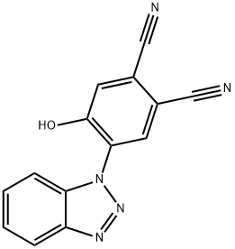 4-(1H-1,2,3-benzotriazol-1-yl)-5-hydroxyphthalonitrile Struktur