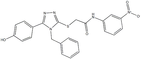2-{[4-benzyl-5-(4-hydroxyphenyl)-4H-1,2,4-triazol-3-yl]sulfanyl}-N-{3-nitrophenyl}acetamide