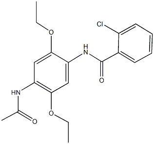 N-[4-(acetylamino)-2,5-diethoxyphenyl]-2-chlorobenzamide Structure