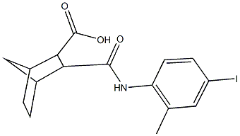 3-[(4-iodo-2-methylanilino)carbonyl]bicyclo[2.2.1]heptane-2-carboxylic acid|