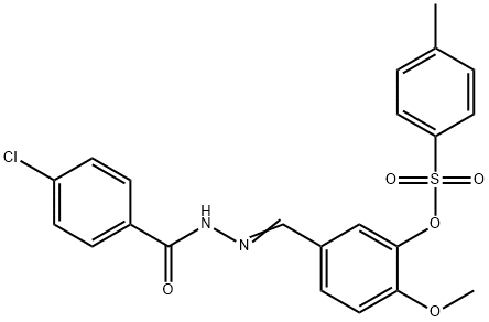 494758-71-3 5-[2-(4-chlorobenzoyl)carbohydrazonoyl]-2-methoxyphenyl 4-methylbenzenesulfonate