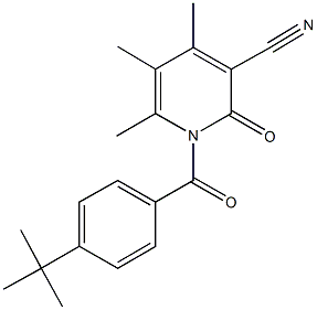 1-(4-tert-butylbenzoyl)-4,5,6-trimethyl-2-oxo-1,2-dihydro-3-pyridinecarbonitrile|